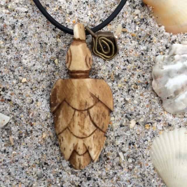 Hawaiian Sea Turtle Necklace, Hand Carved Buffalo Bone Wave Sea Turtle  Necklace, Valentine Present, Anniversary Birthday Gift - Etsy